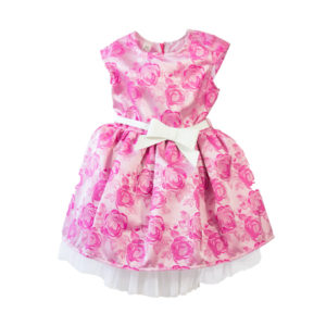 sukienka elegancka różowa dla dziewczynki